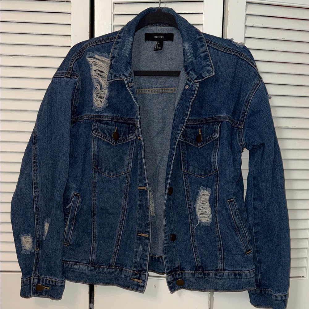 Forever 21 Classic Blue Denim Jacket
